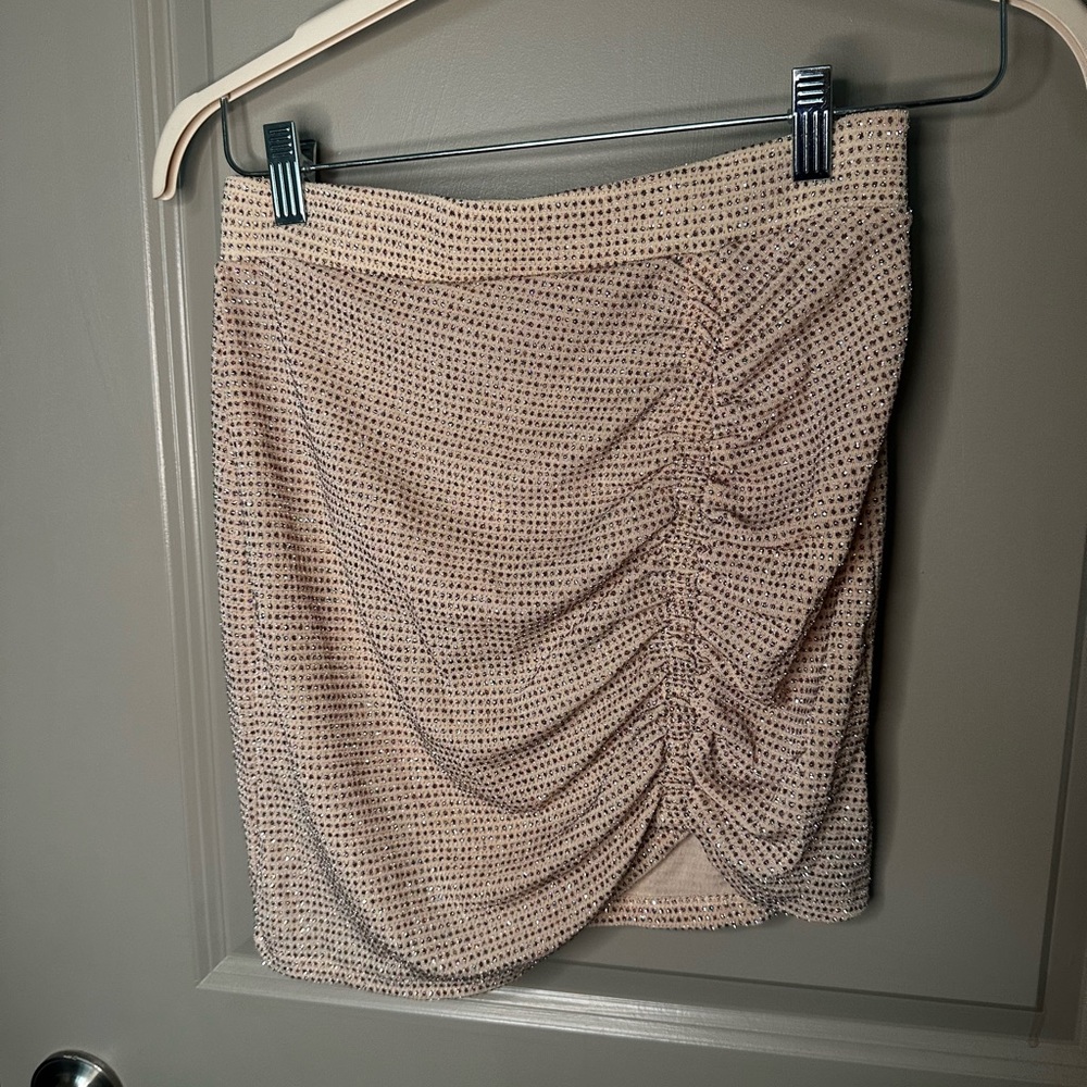 NWT Sparkly Mini Skirt - asymmetrical with elastic band. ASOS Brand.